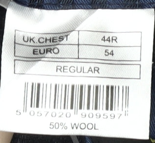 Mens UK Size 44 Jeff Banks Regular Blue Suit Jacket