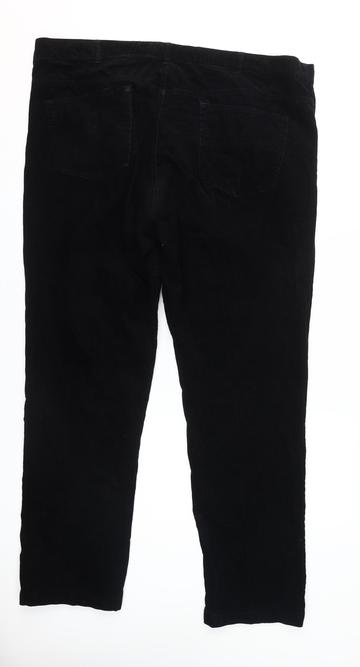 Peter Christian Men's Black Corduroy Trousers, Size 44