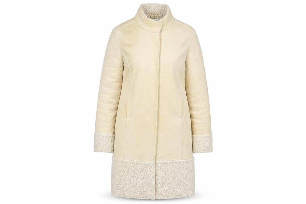 Womens UK Size 10 Miss Selfridge Beige Overcoat