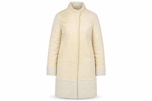 Womens UK Size 10 Miss Selfridge Beige Overcoat