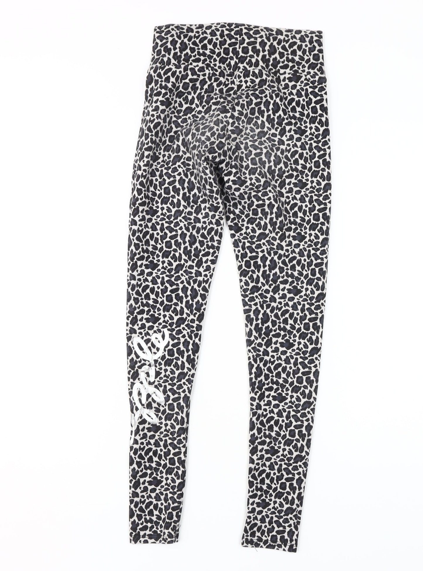 Pineapple XS Women Black Animal Print Leggings