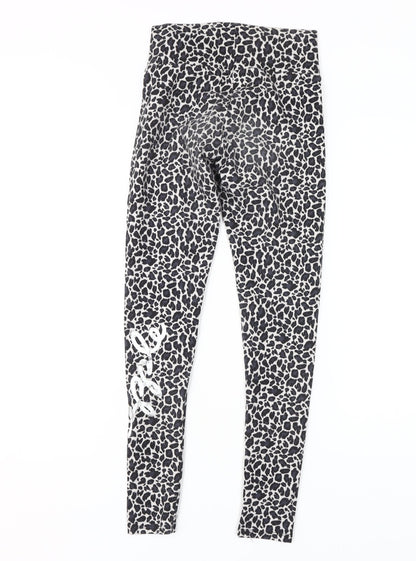 Pineapple XS Women Black Animal Print Leggings