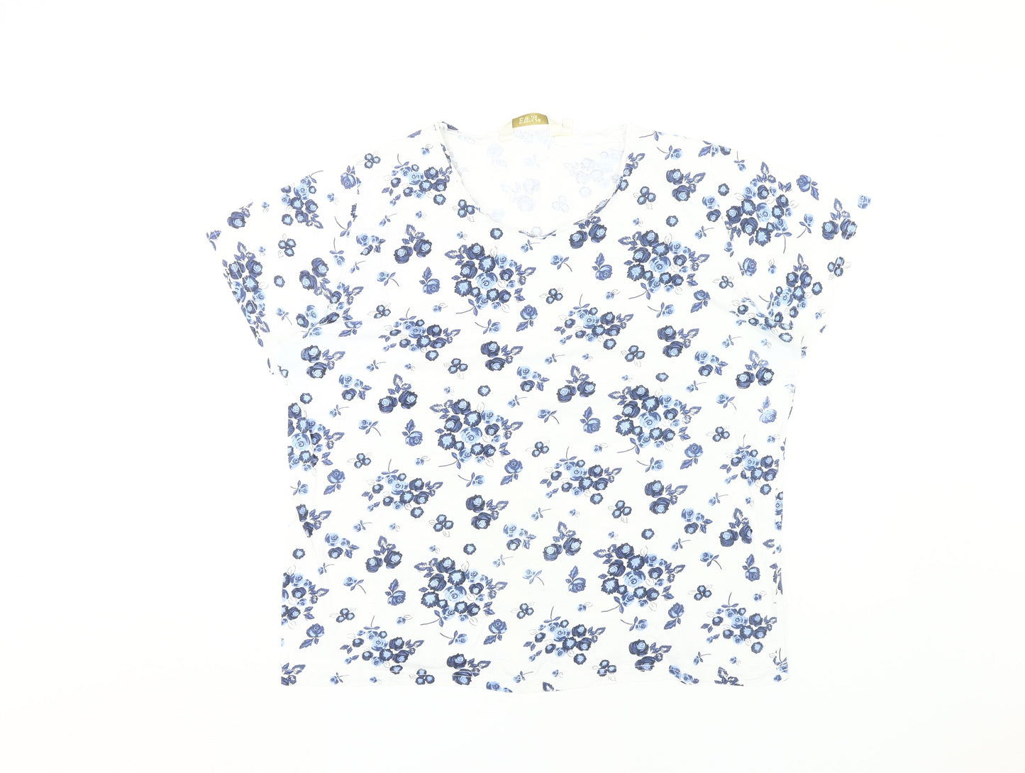 EWM Women's White Floral T-Shirt XL