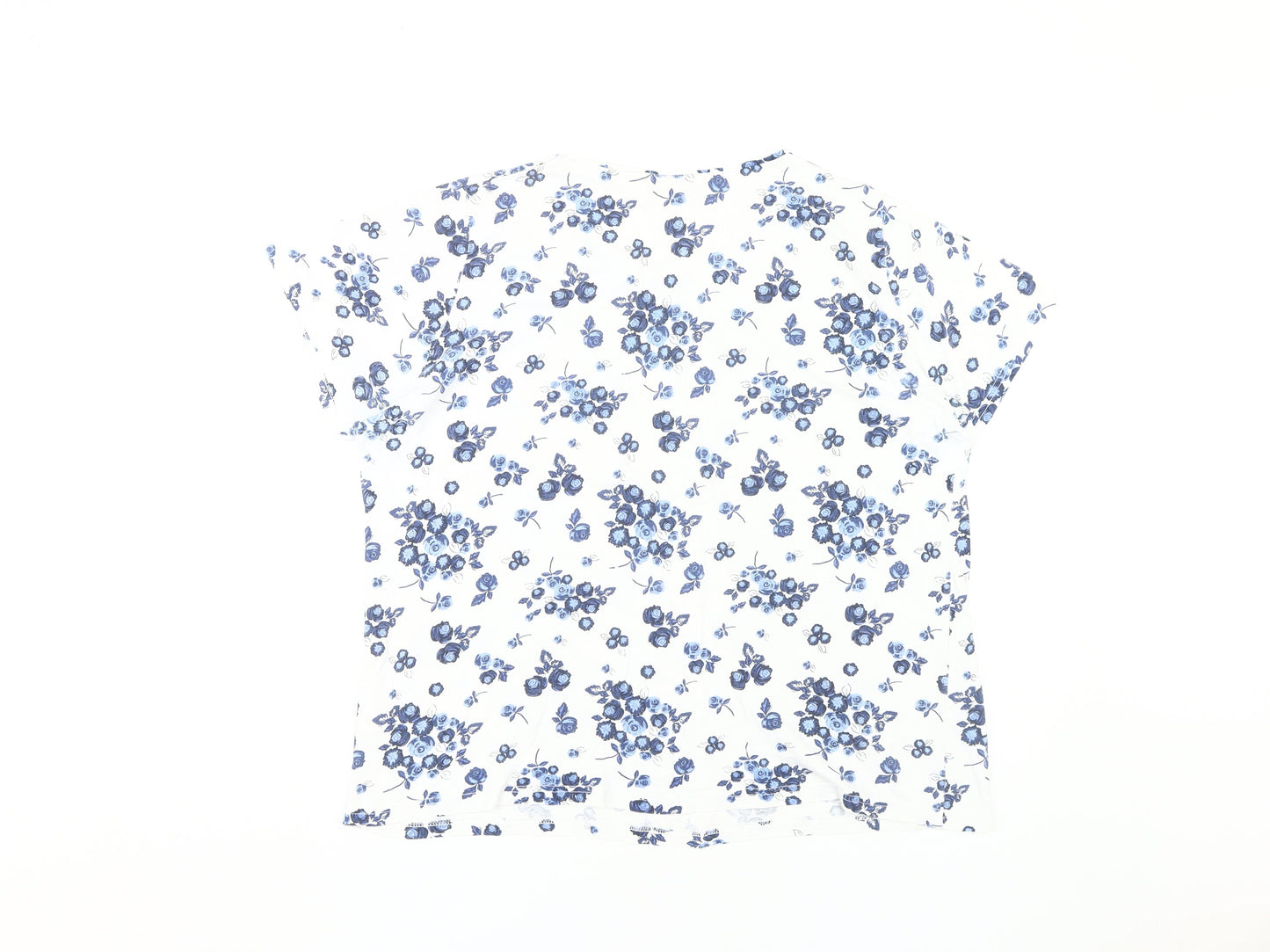 EWM Women's White Floral T-Shirt XL