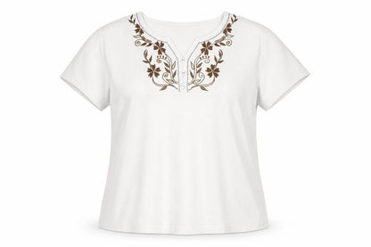 Womens UK Size XL Isle White  T-Shirt