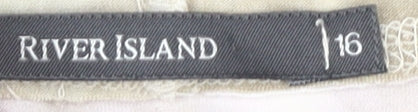 Womens UK Size 16 River Island Beige  Tank