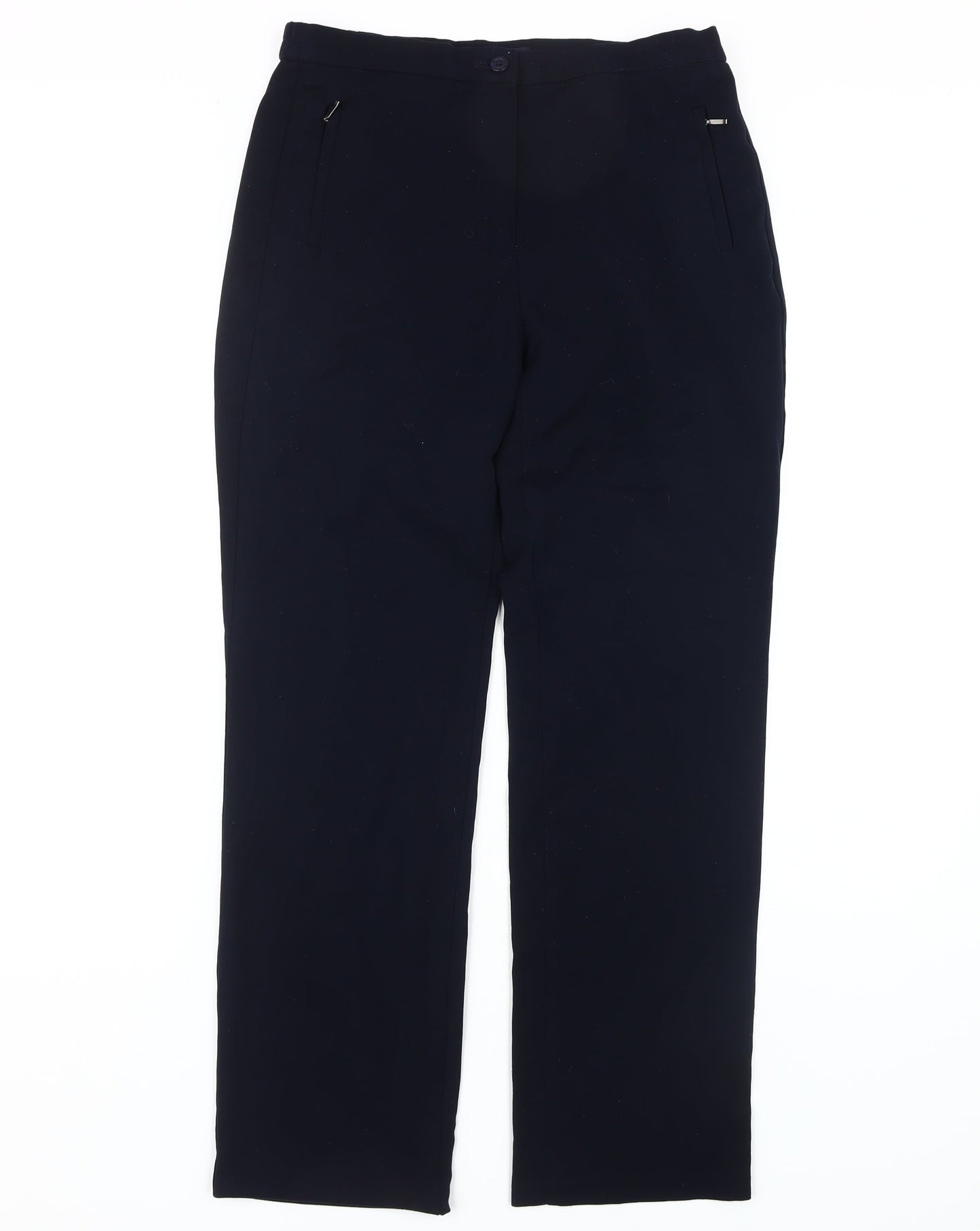 Womens UK Size 8 Marks and Spencer Regular Fit  Black Trousers