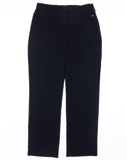 Womens UK Size 8 Marks and Spencer Regular Fit  Black Trousers