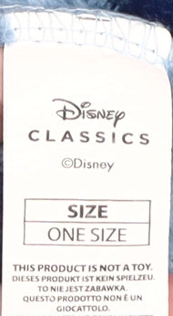 Disney Stitch Girls' Blue Floral Fleece Hooded Nightshirt One Size