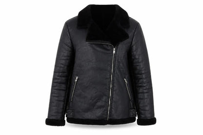 Womens UK Size 12 Missguided Black Motorcycle Jacket