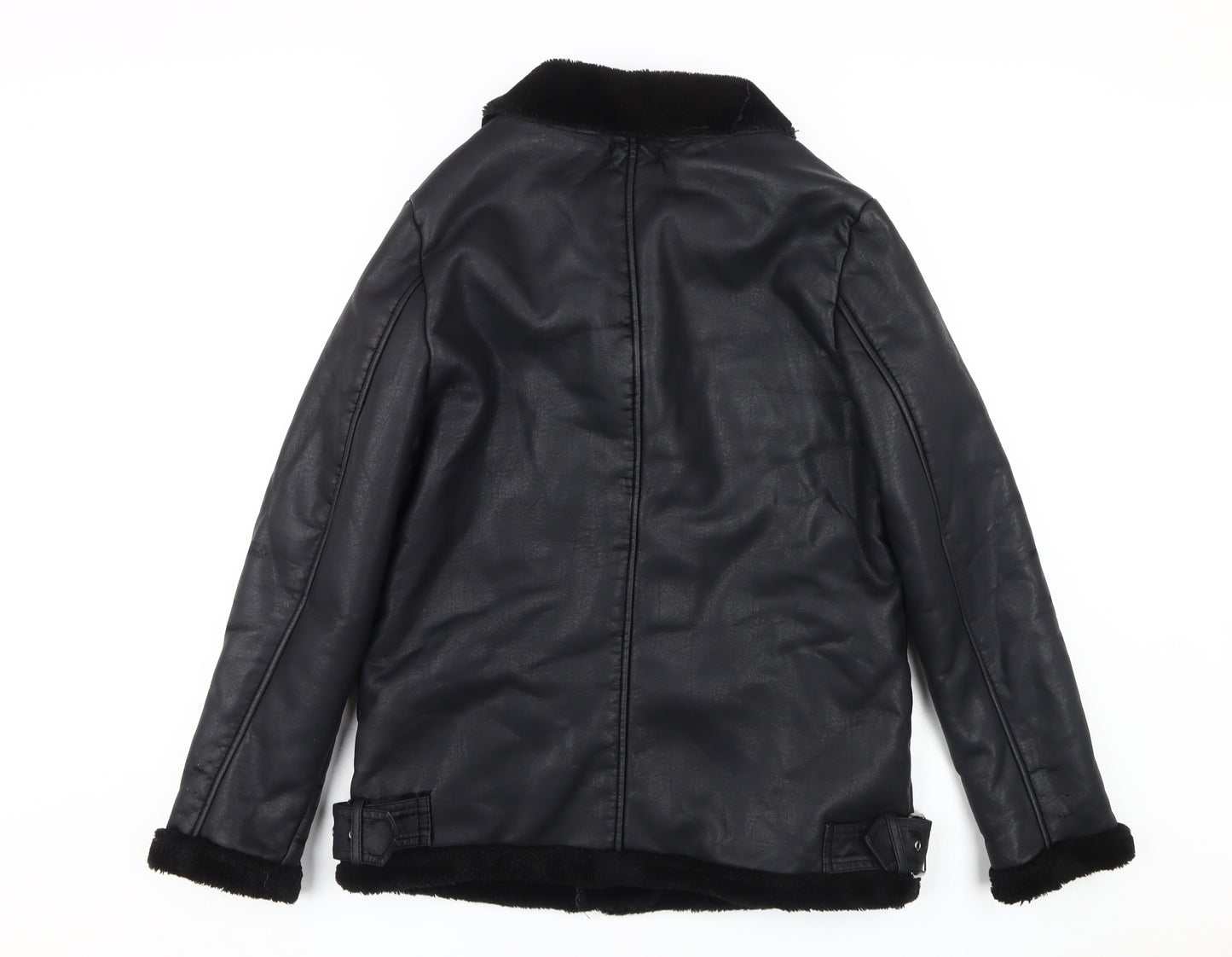 Missguided Women's Black Motorcycle Jacket Size 12