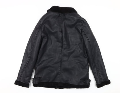 Missguided Women's Black Motorcycle Jacket Size 12