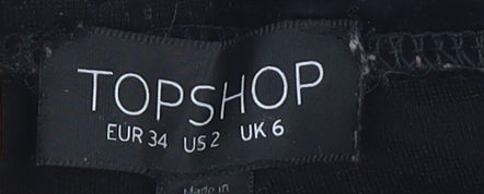 Womens UK Size 6 Topshop   Black Leggings