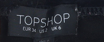Womens UK Size 6 Topshop   Black Leggings