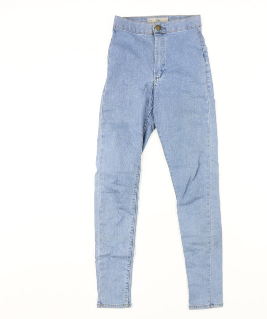 Topshop Women Blue Skinny High Rise Jeans Size 25