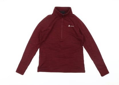 Technicals Unisex Red Quarter-Zip Sweatshirt Size 12