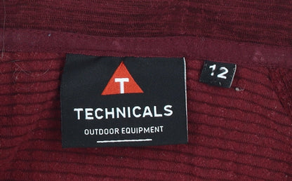 Technicals Unisex Red Quarter-Zip Sweatshirt Size 12