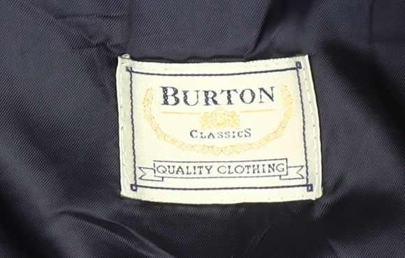 Mens UK Size 40 Burton Regular Blue Suit Jacket