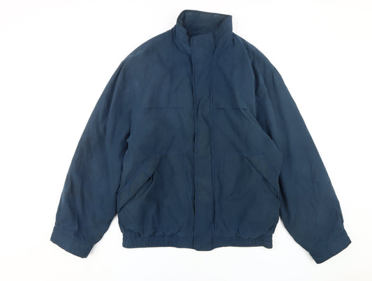 Mens UK Size M Debenhams Blue Bomber Jacket