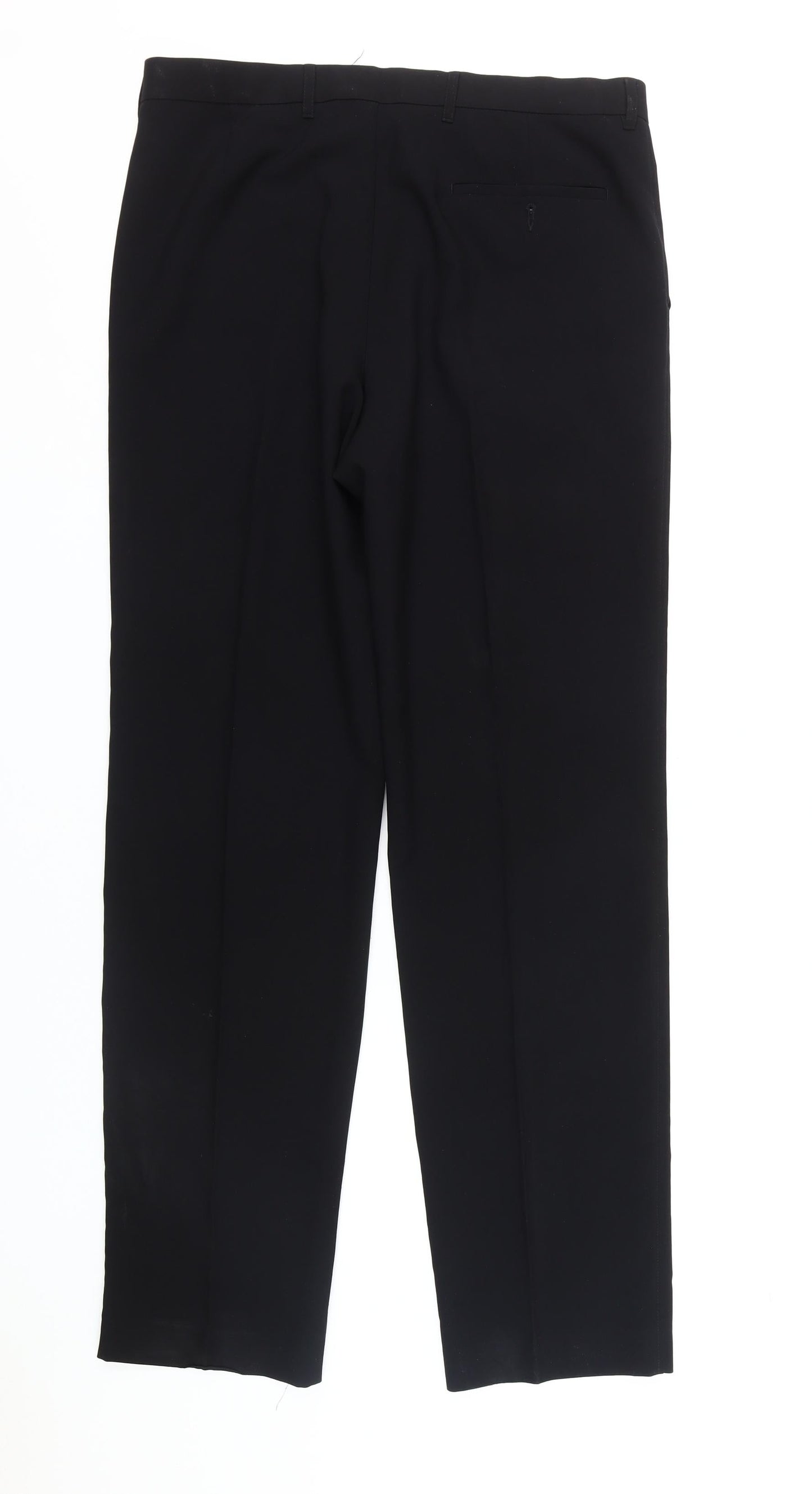 Marks and Spencer Men's Black Dress Pants Regular Fit