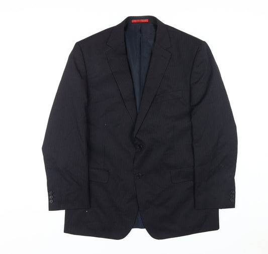 Mens UK Size 44 Burton Regular Black Suit Jacket