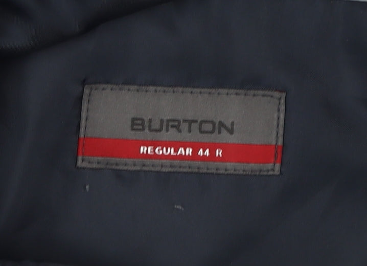 Mens UK Size 44 Burton Regular Black Suit Jacket