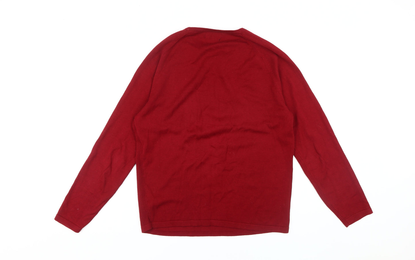 Red Herring Men's Medium Red Pullover Jumper