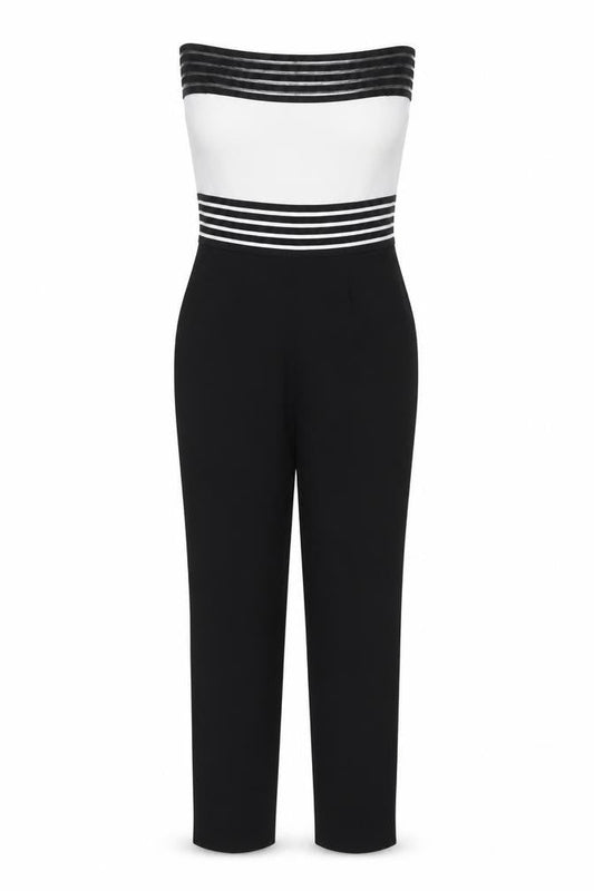 I-X London Women's Black Strapless Jumpsuit Size 12