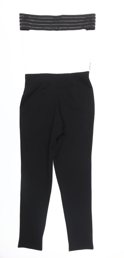 I-X London Women's Black Strapless Jumpsuit Size 12