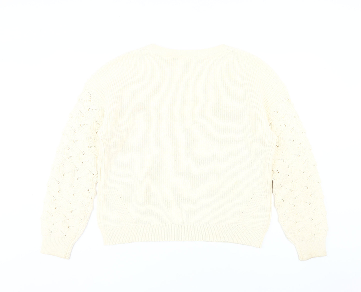 Crew Clothing Company Women’s Ivory Knit Jumper Size 16