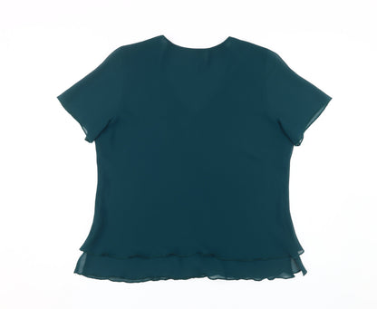 ID Collection Women’s Green Blouse Size 16