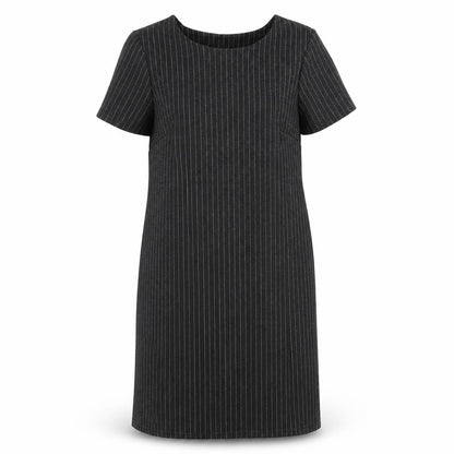 Et Vous Women's Black Striped Shift Dress Size 10