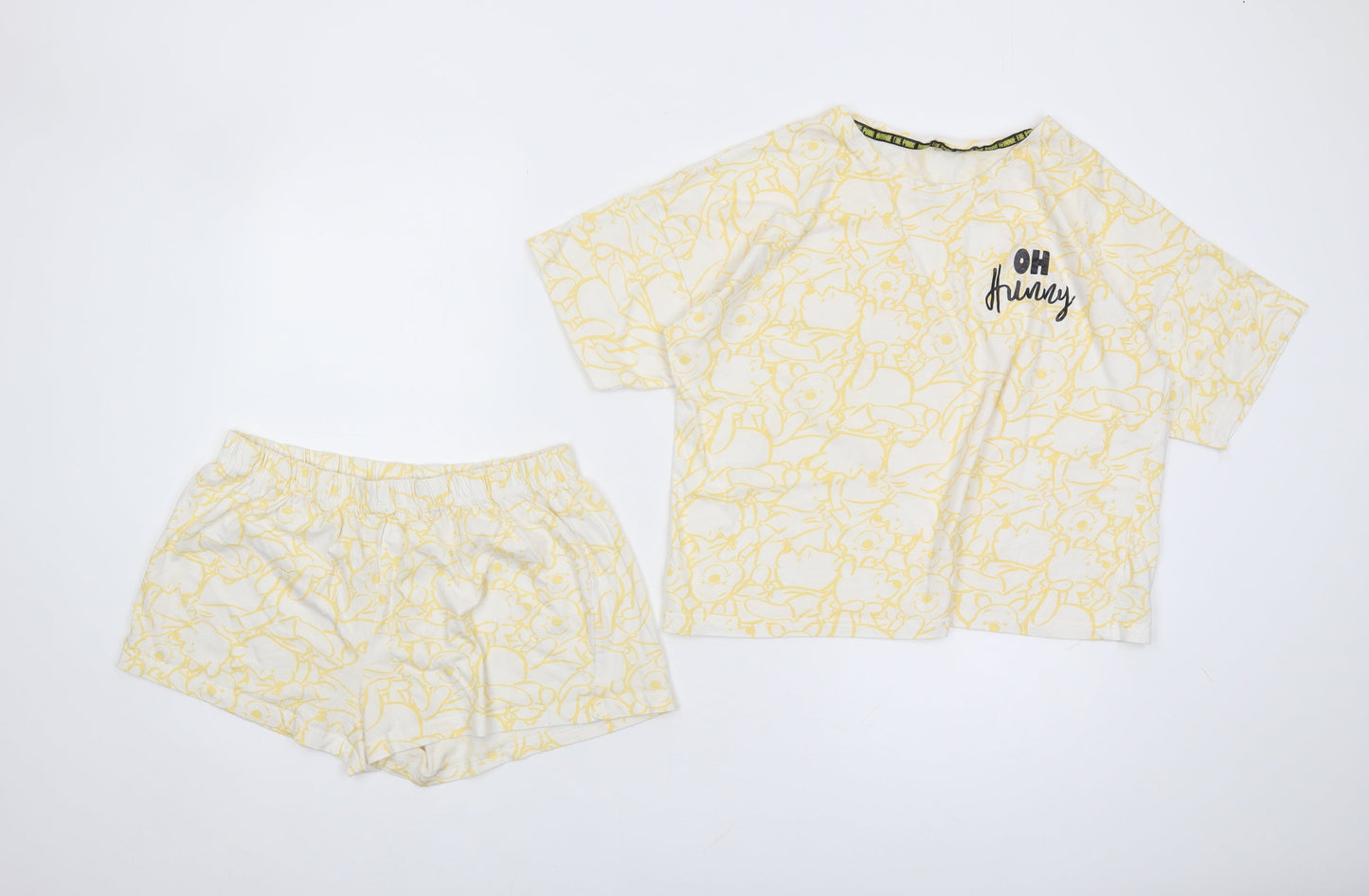 Disney at George Yellow Lounge Set Women 12-14 Graphic Print