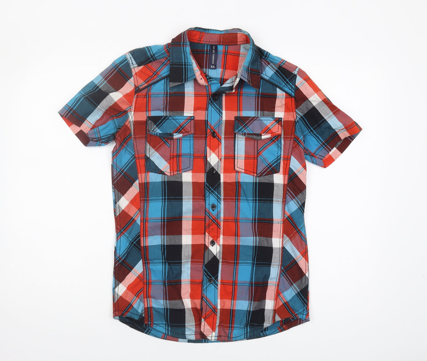Gee Jay Men's XS Multicoloured Plaid Shirt