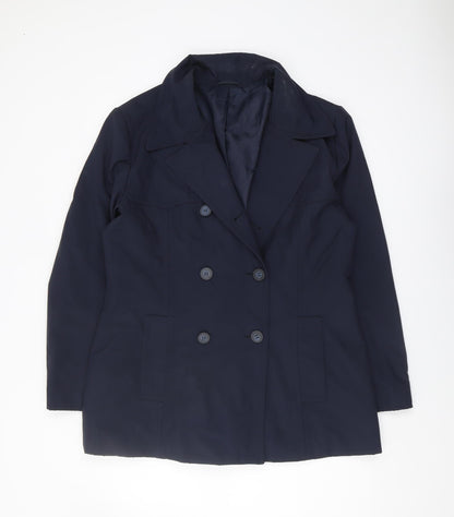 Principles Women's Blue Pea Coat UK Size 16