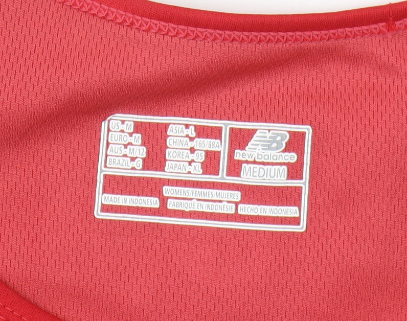 New Balance Women's Red Medium Tank, Running & Gym