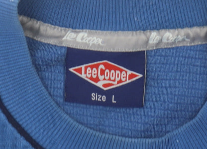 Lee Cooper Men's Blue Crew Neck T-Shirt Large