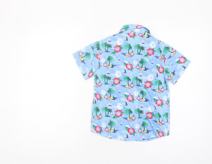 Ocean Pacific Boys Blue Beach Graphic Shirt 5-6 Years