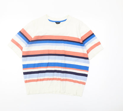 Womens UK Size 14 M&Co Multicoloured Pullover Jumper