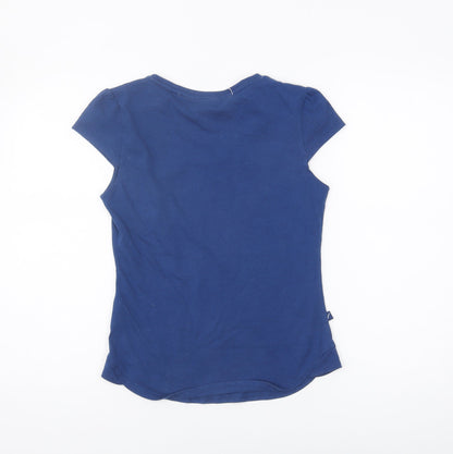 Womens UK Size 10 LA Gear Blue  T-Shirt