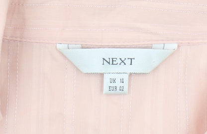 Next Women's Pink Long Sleeve Blouse Size 14