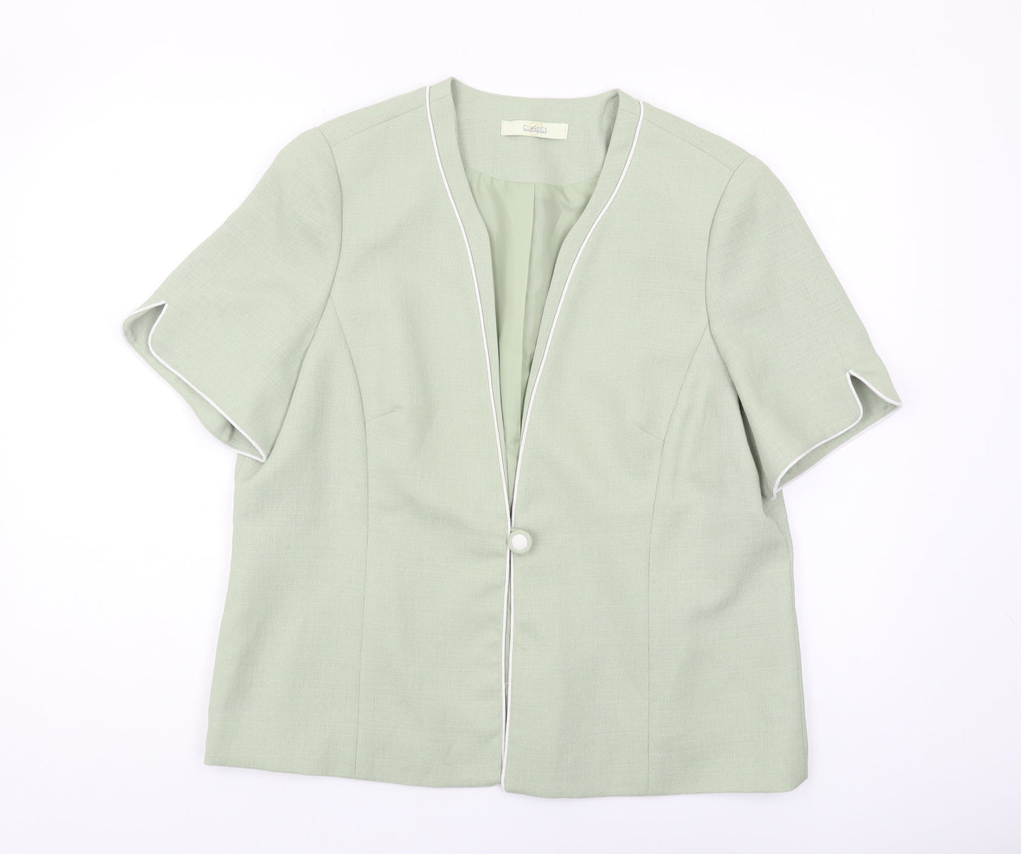 Classics Women's Green Blazer Size 18 Regular Fit