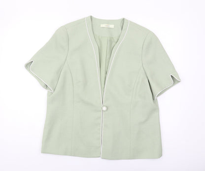 Classics Women's Green Blazer Size 18 Regular Fit