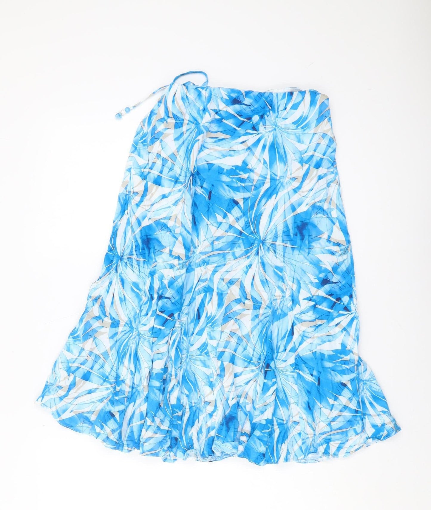 Marks and Spencer Blue A-Line Geometric Women's Skirt