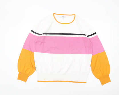 Womens UK Size L NEXT Multicoloured Pullover Jumper