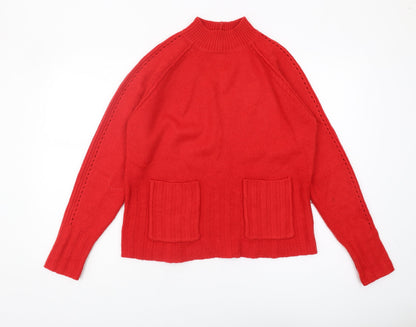 Womens UK Size 12 NEXT Red Pullover Jumper