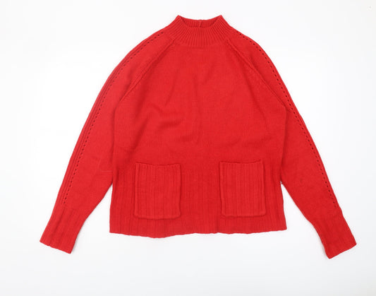 Womens UK Size 12 NEXT Red Pullover Jumper