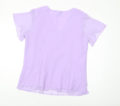 Womens UK Size 18 Joanna Hope Purple  T-Shirt