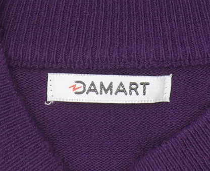 Damart Women's Purple Studded Pullover Jumper Size S