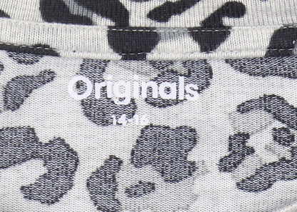 Womens UK Size 14 Originals Multicoloured Basic T-Shirt